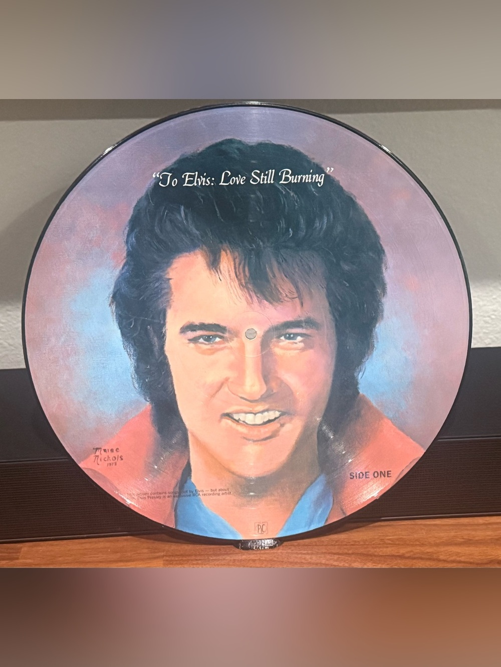“To Elvis: Love Still Burning” Collectible Picture Disc - Multi-Color Portrait